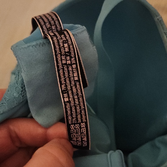 Victorias Secret Very Sexy Push Up turquoise/green blueUnderwire Bra Lace VS 38D - Picture 6 of 9